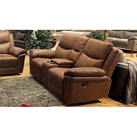 Dual Reclining Console Loveseat