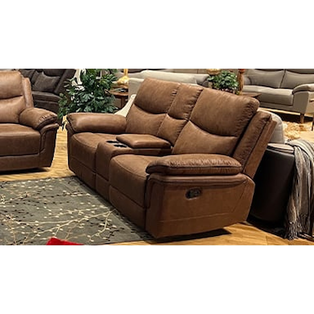 New Classic Furniture Ryland Dual Reclining Console Loveseat