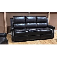Transitional Sierra Sofa with Dual Recliners