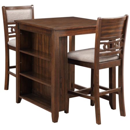 3-Piece Counter Table and Chair Set