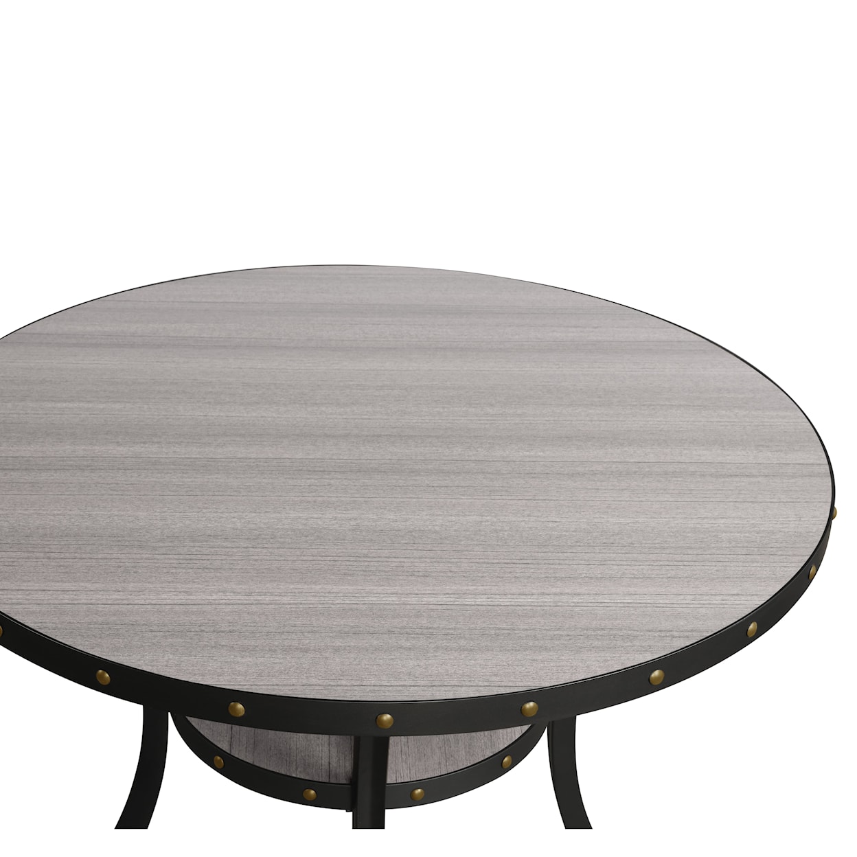 New Classic Crispin Crispin 48" Round Counter Table-Gray