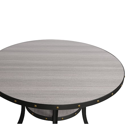 Crispin 48&quot; Round Dining Table-Gray