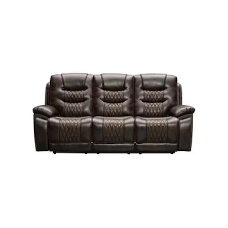 Casual Nikko Reclining Sofa with Power Footrest