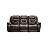 Casual Nikko Reclining Sofa with Power Footrest