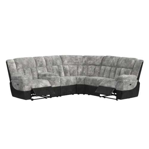 6pc Power Reclining Sectional