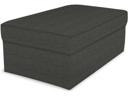 Rectangular Storage Ottoman with Casters