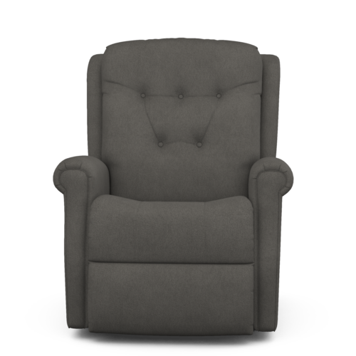 Transitional Power Rocker Recliner with Tufted Back