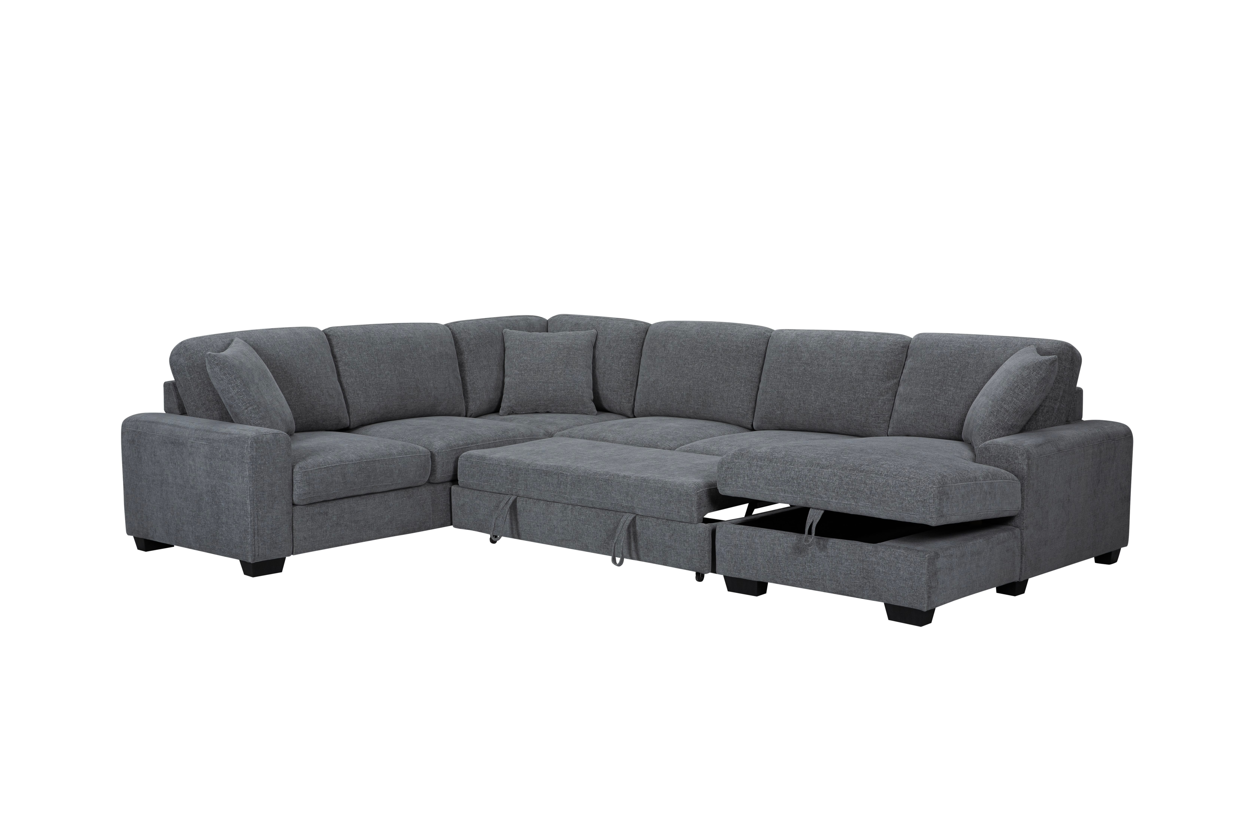 4pc Sleep/Storage Chaise Sectional