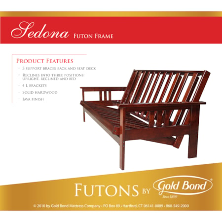 Sedona Wood Futon Frame