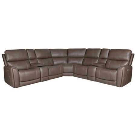 6pc Power Reclining Sectional