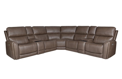 6pc Power Reclining Sectional