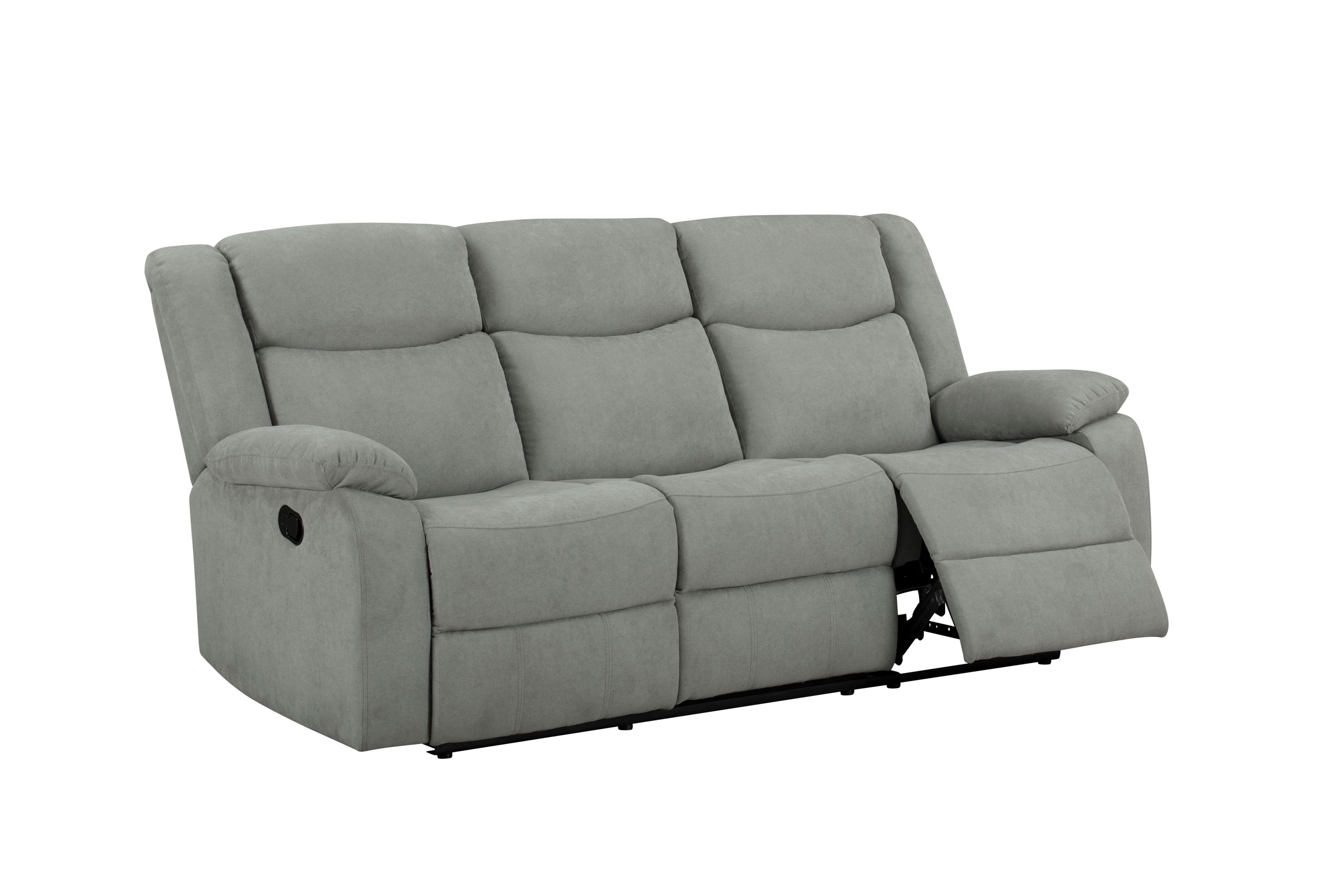 Gray Reclining Sofa