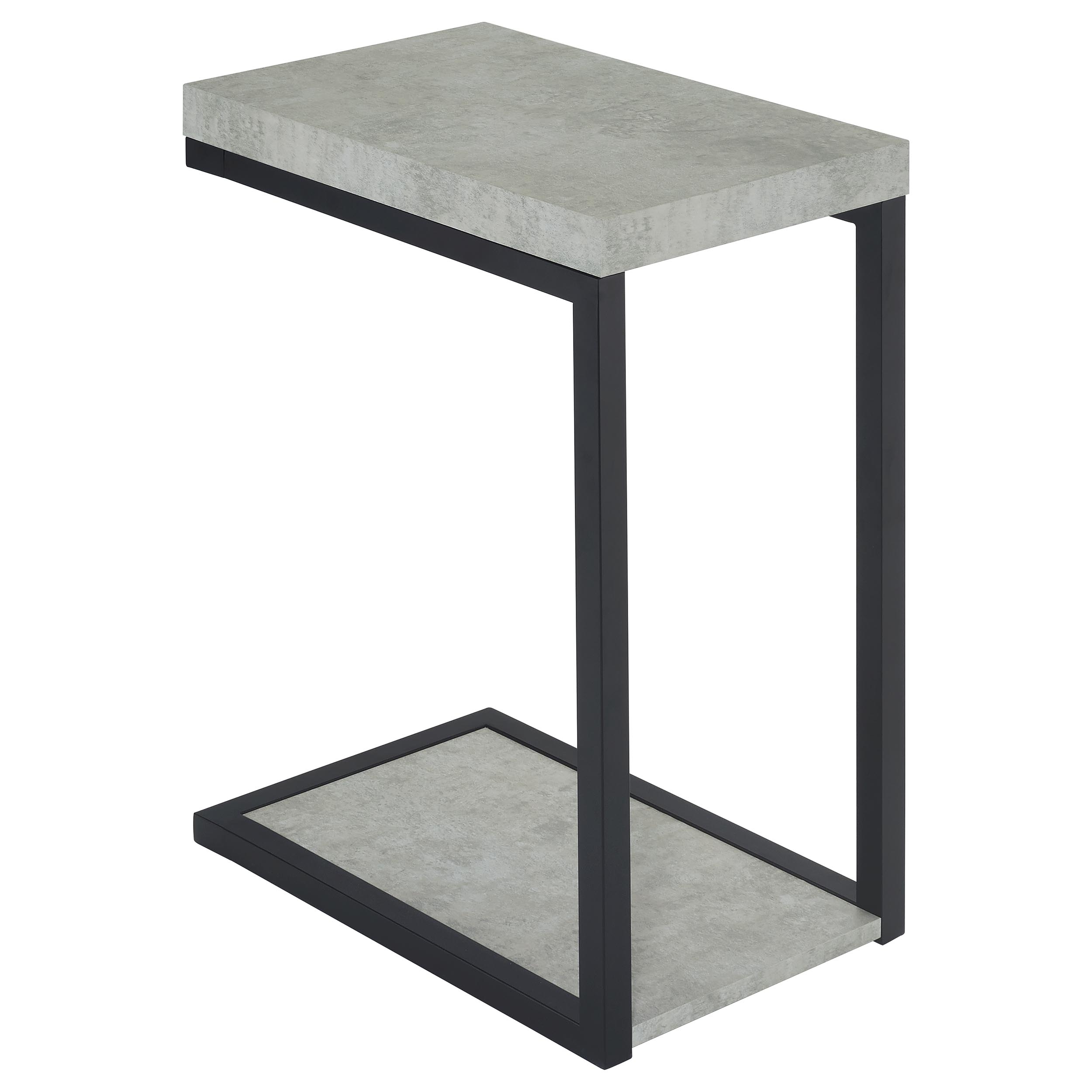 Beck C-Shape Sofa Side Table Cement