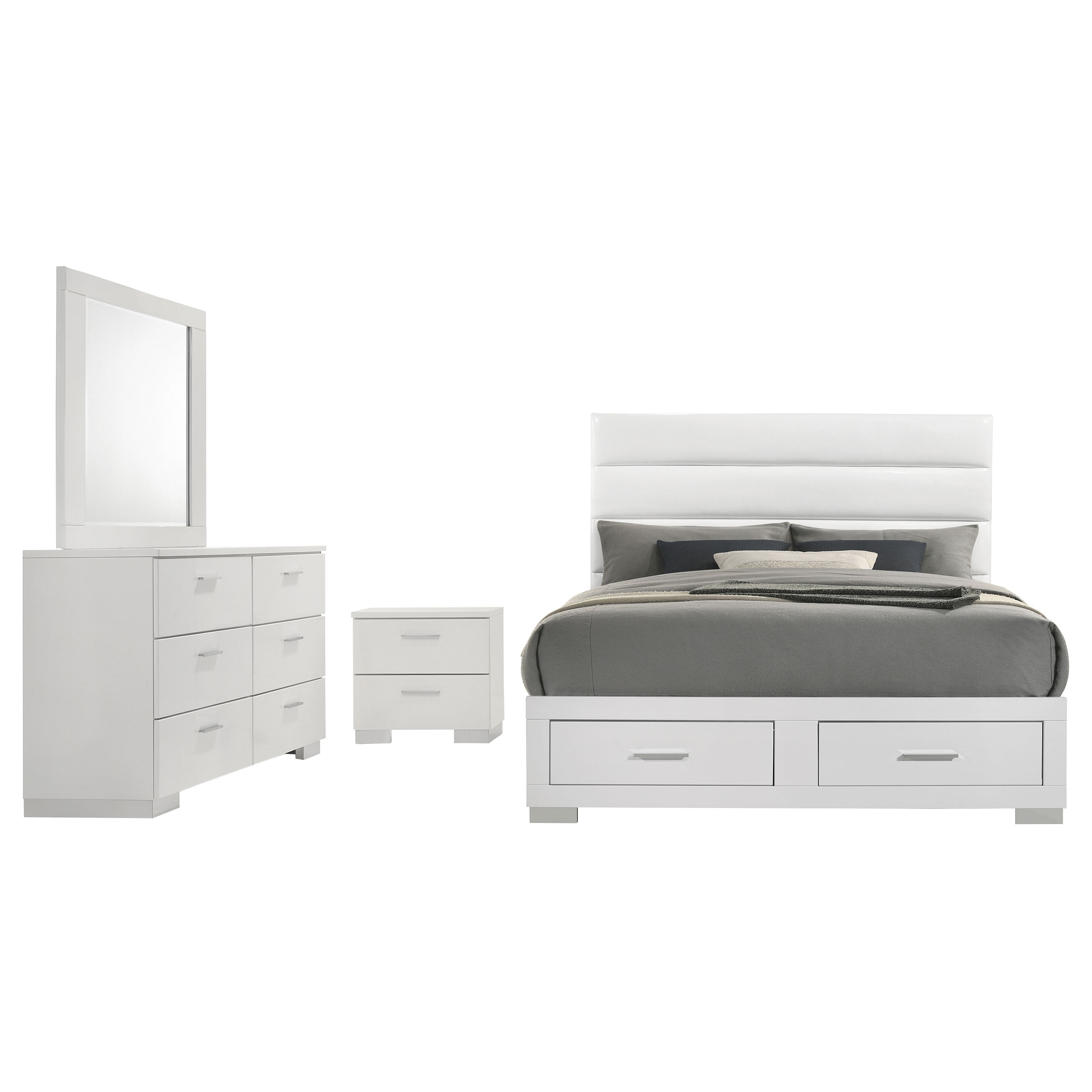 4-piece Queen Platform Bedroom Set