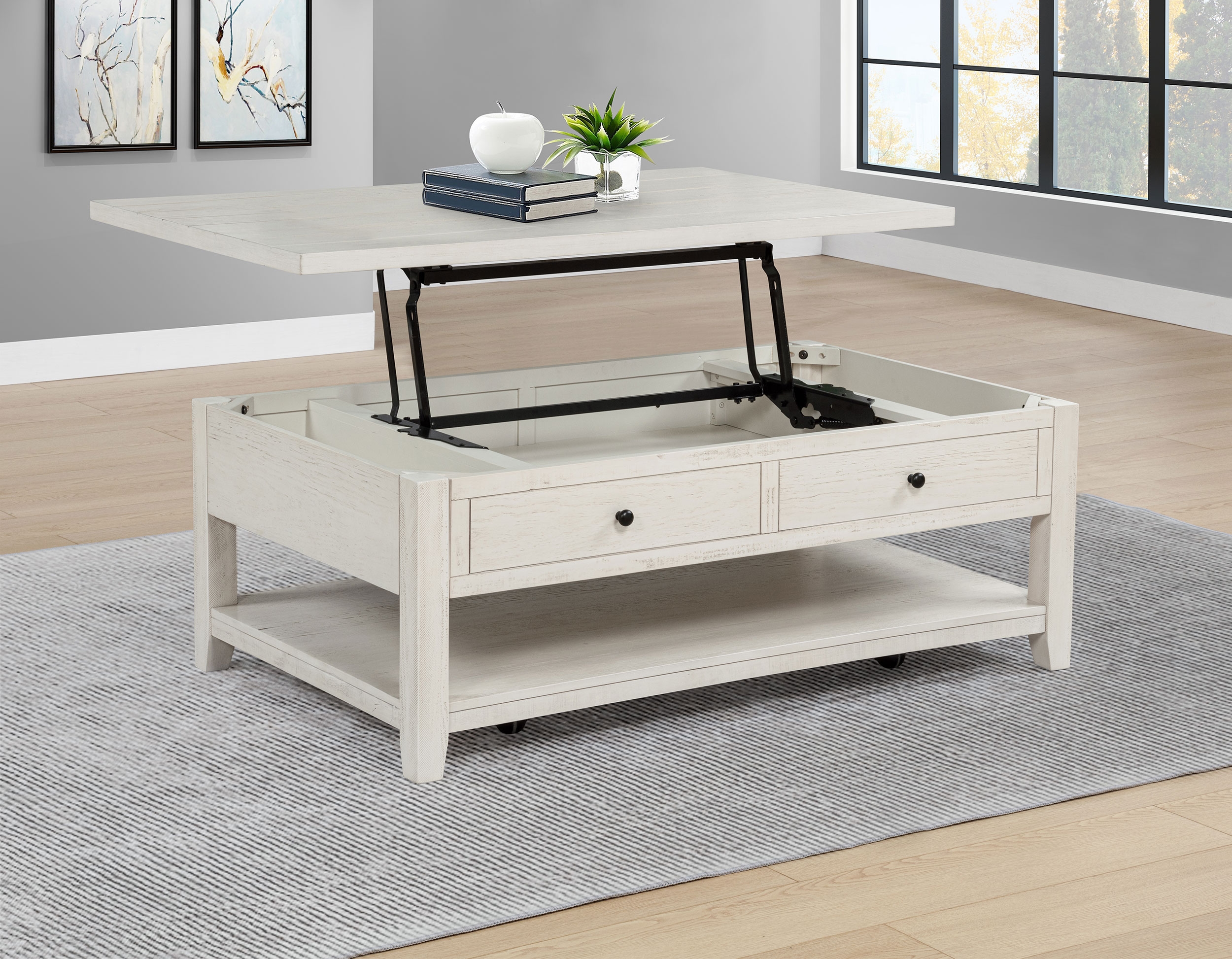 Mobile Lift Top Coffee Table