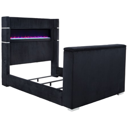 Tisdall Queen Flame Visualizer Bed