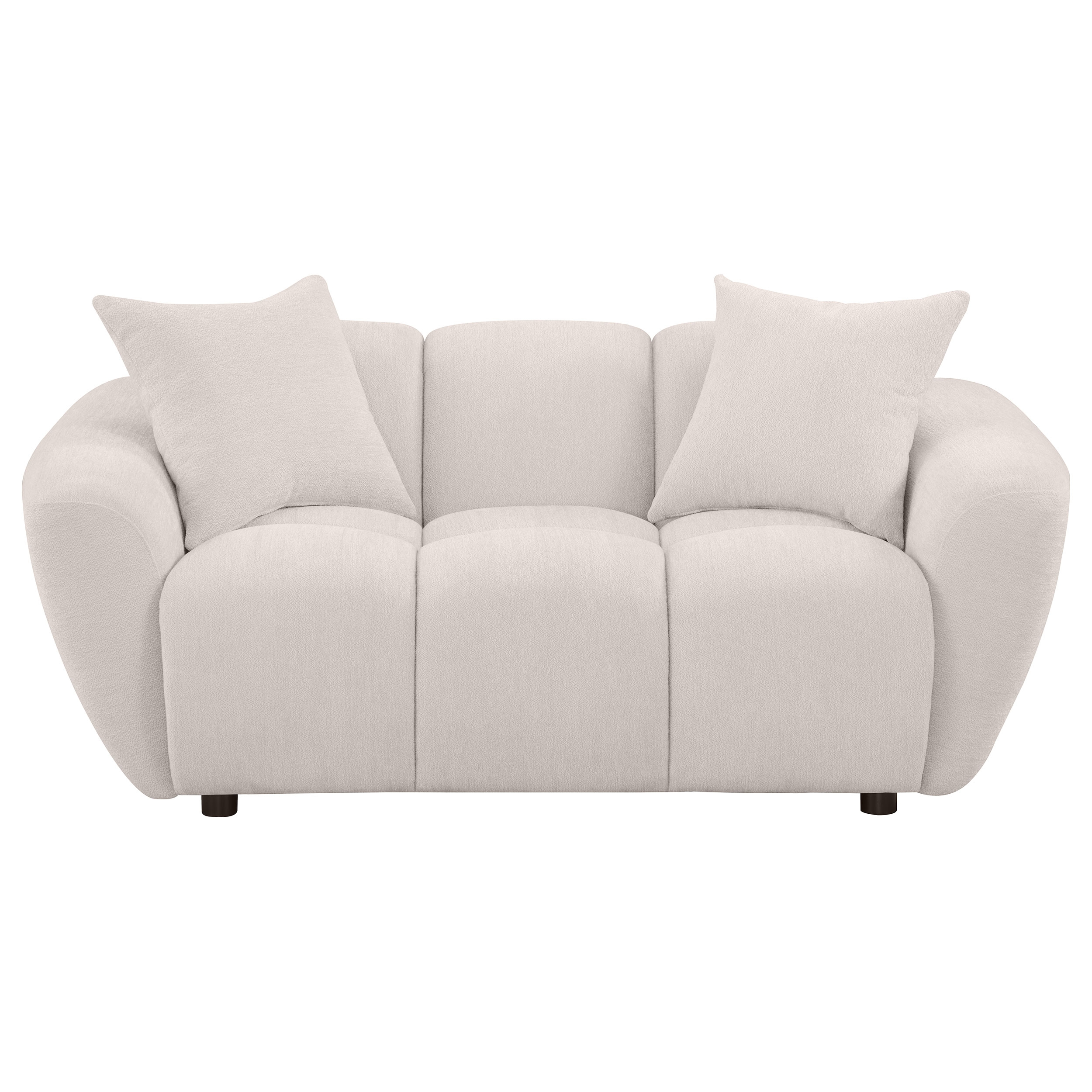 Destino Chenille Splayed Arm Loveseat