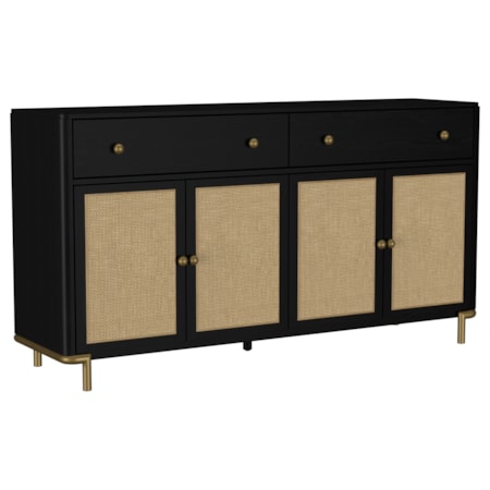 2-drawer Cane Door Dining Sideboard Server