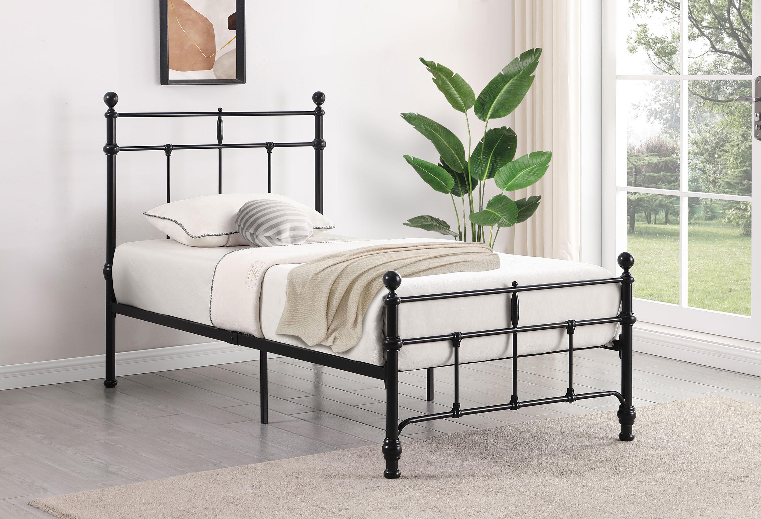 Novak Twin Open Frame Bed