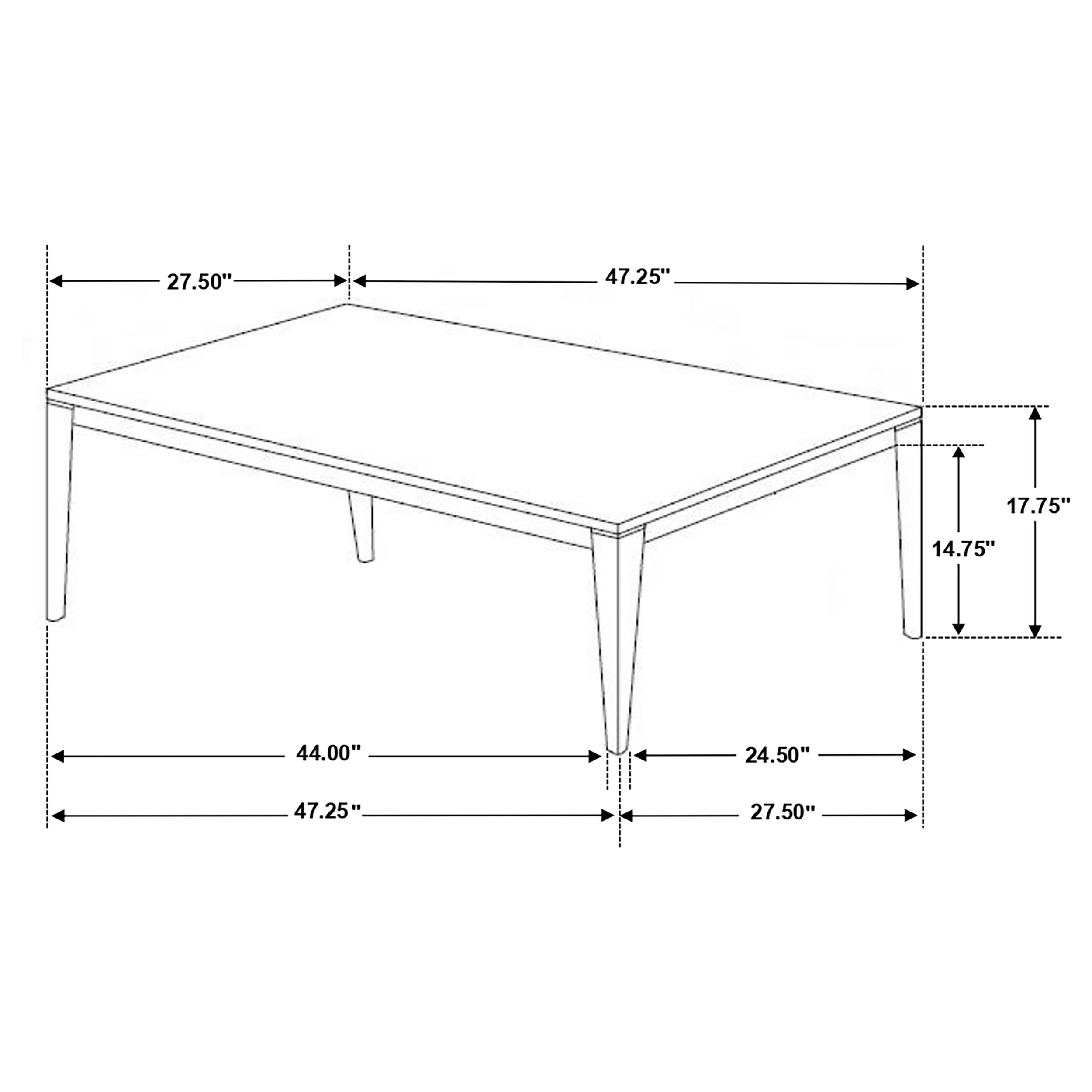 Coaster Mozzi Mozzi Coffee End Table Set Faux Marble