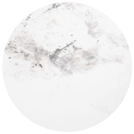 Rowena Sintered End Table Faux Marble