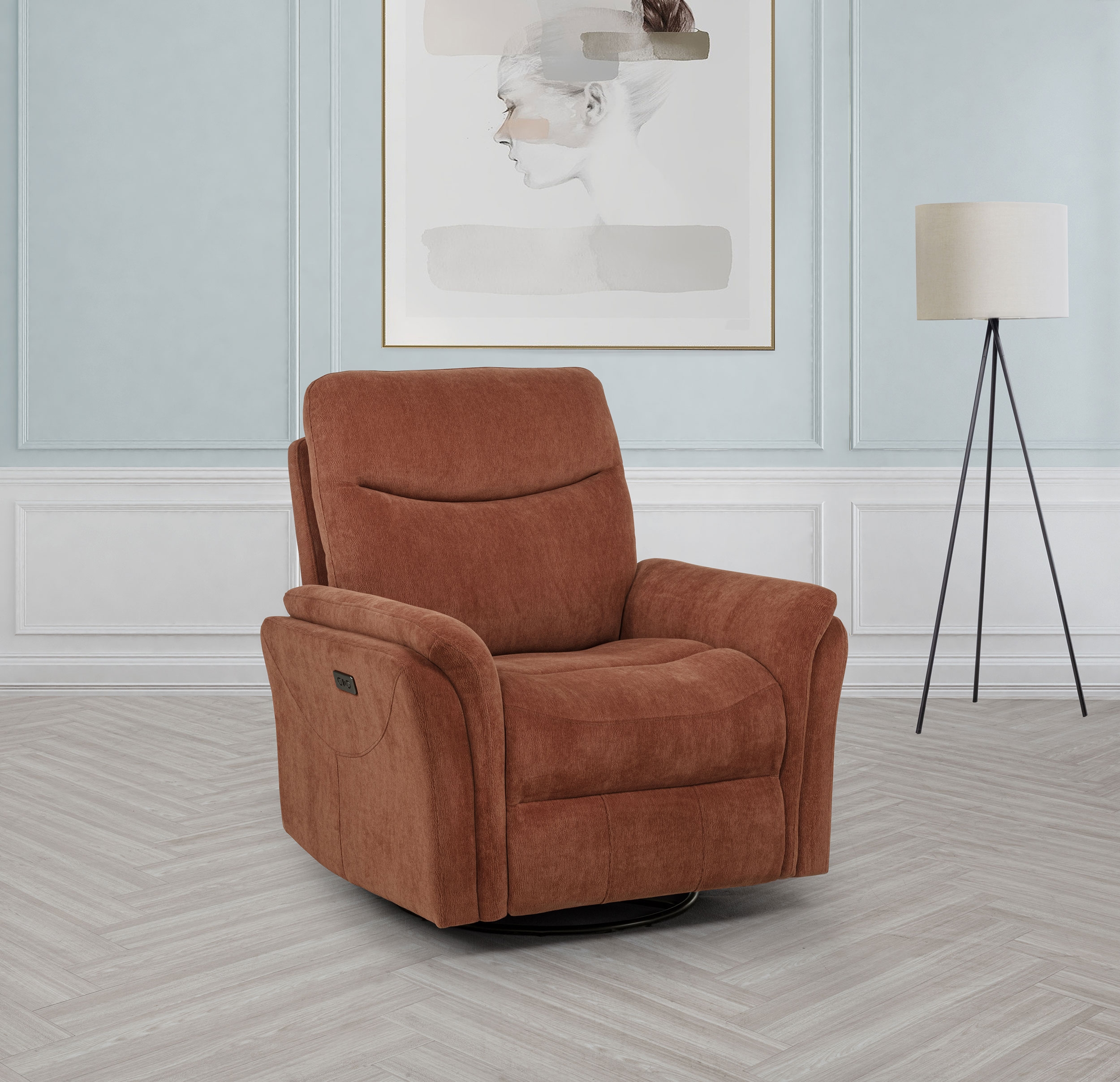 Adler Power Recliner Rust