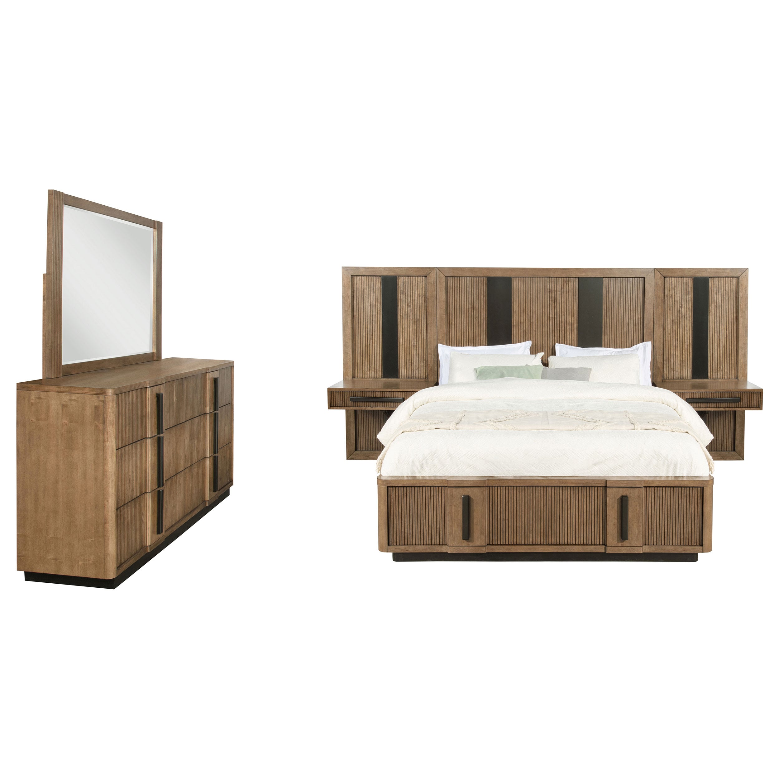 Coaster Terrace Terrace Queen Panel Bedroom Set Ash