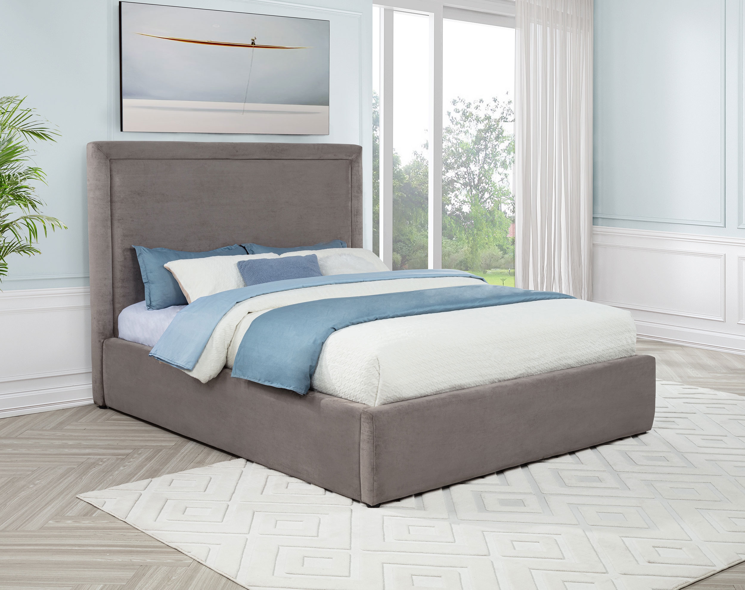 Lawson Full Panel Platform Bed Mushroom