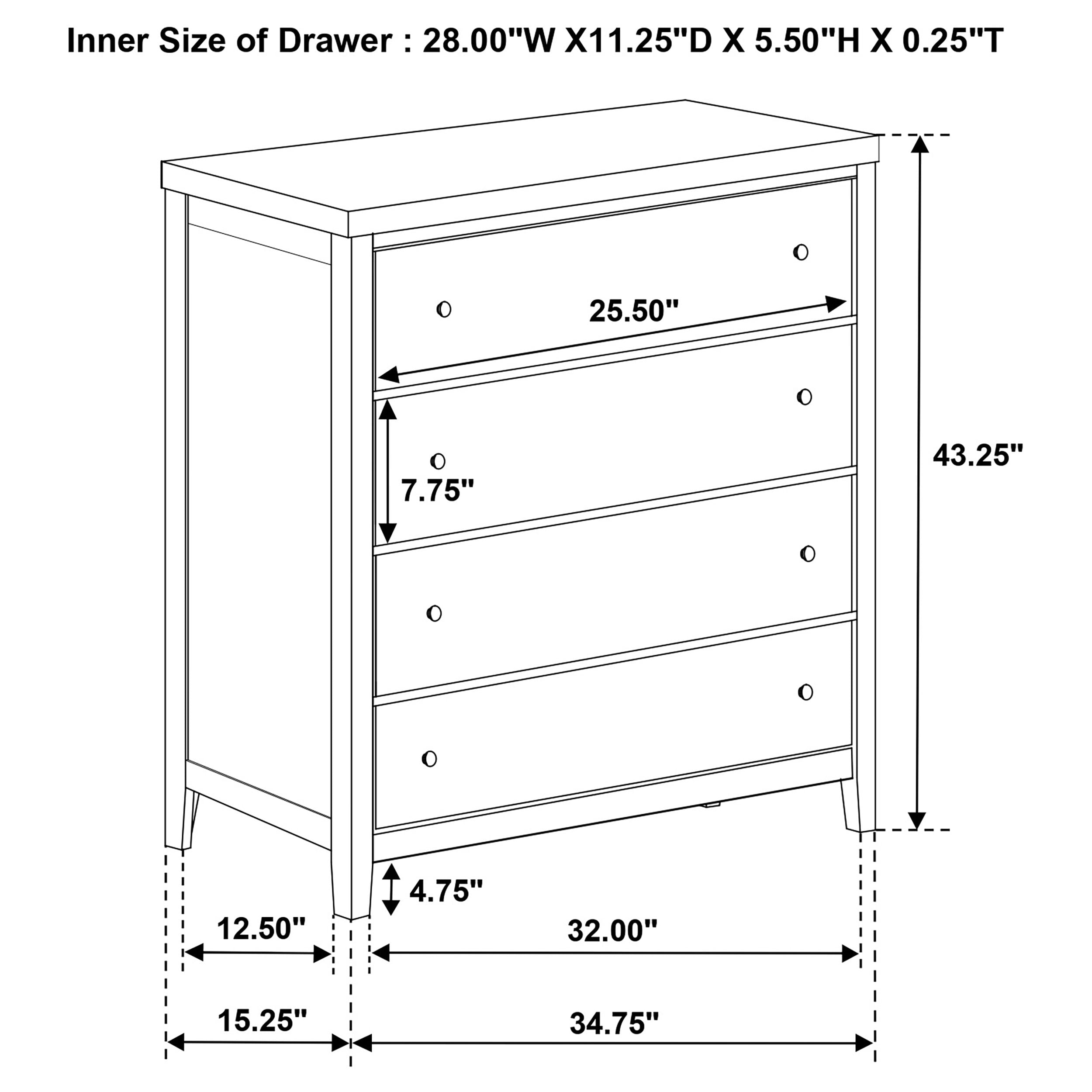 Coaster Wilkes Wilkes 4-drawer Chest