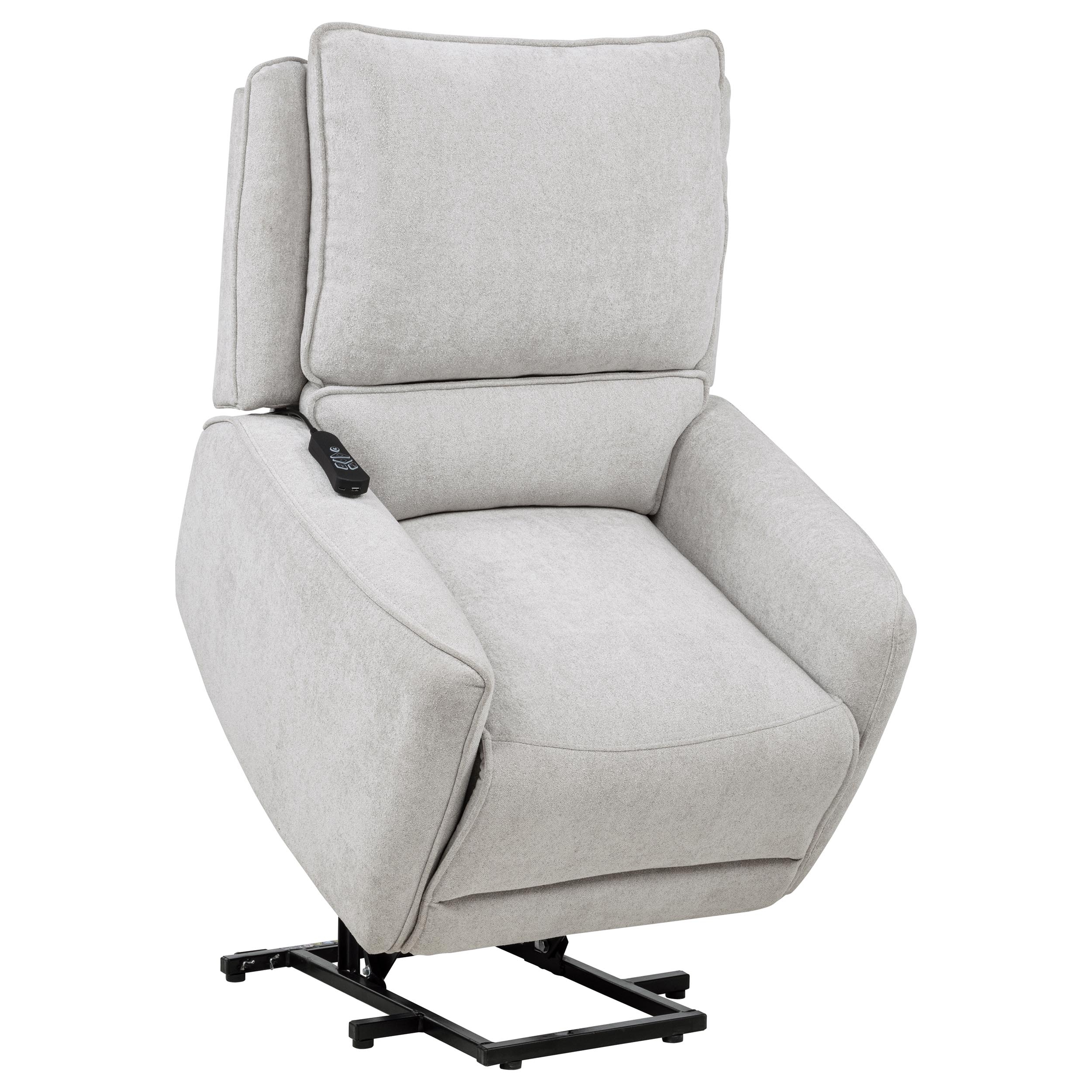 Sylmar Chenille Dual Power Lift Recliner