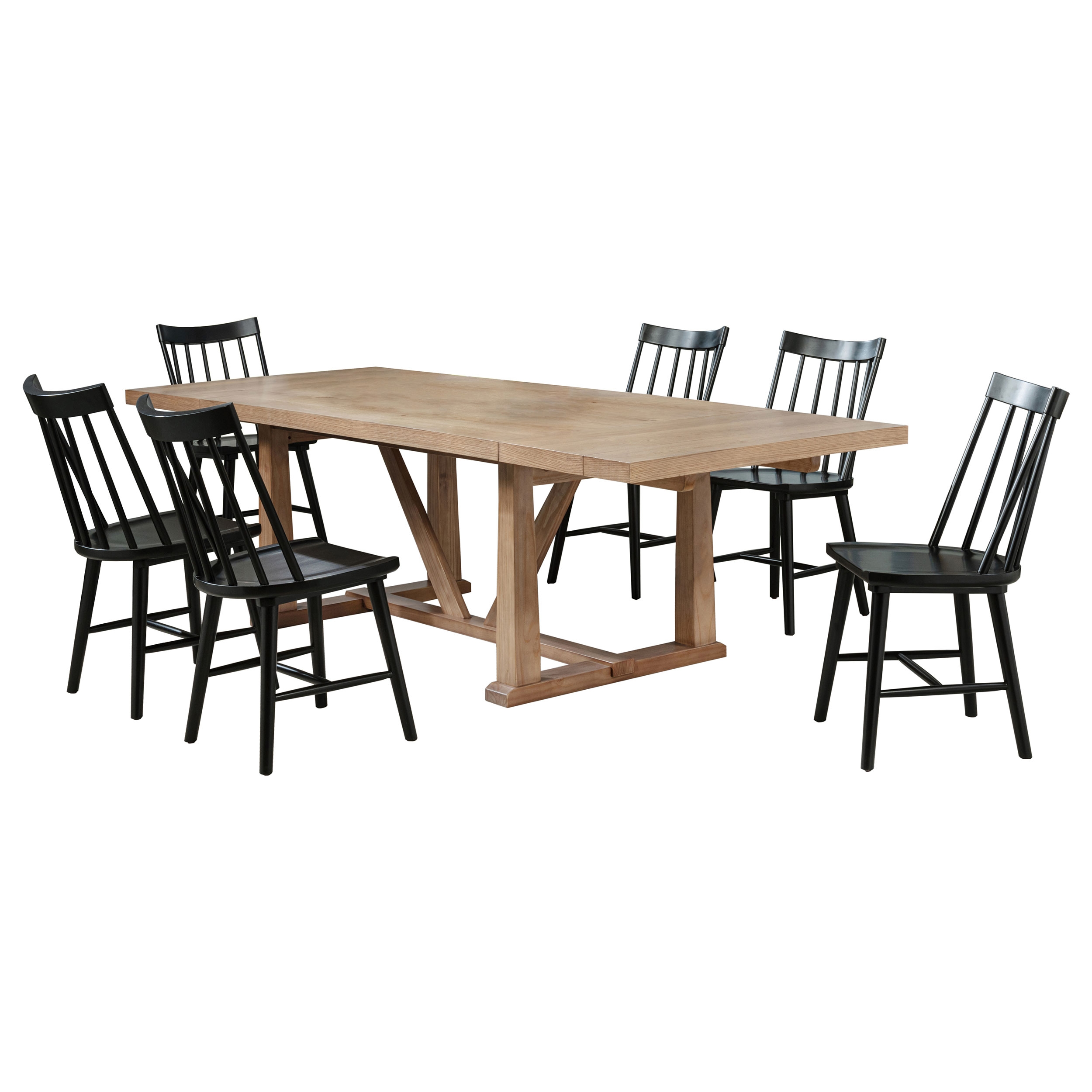Coaster Middleton Middleton Extension Leaf Dining Set