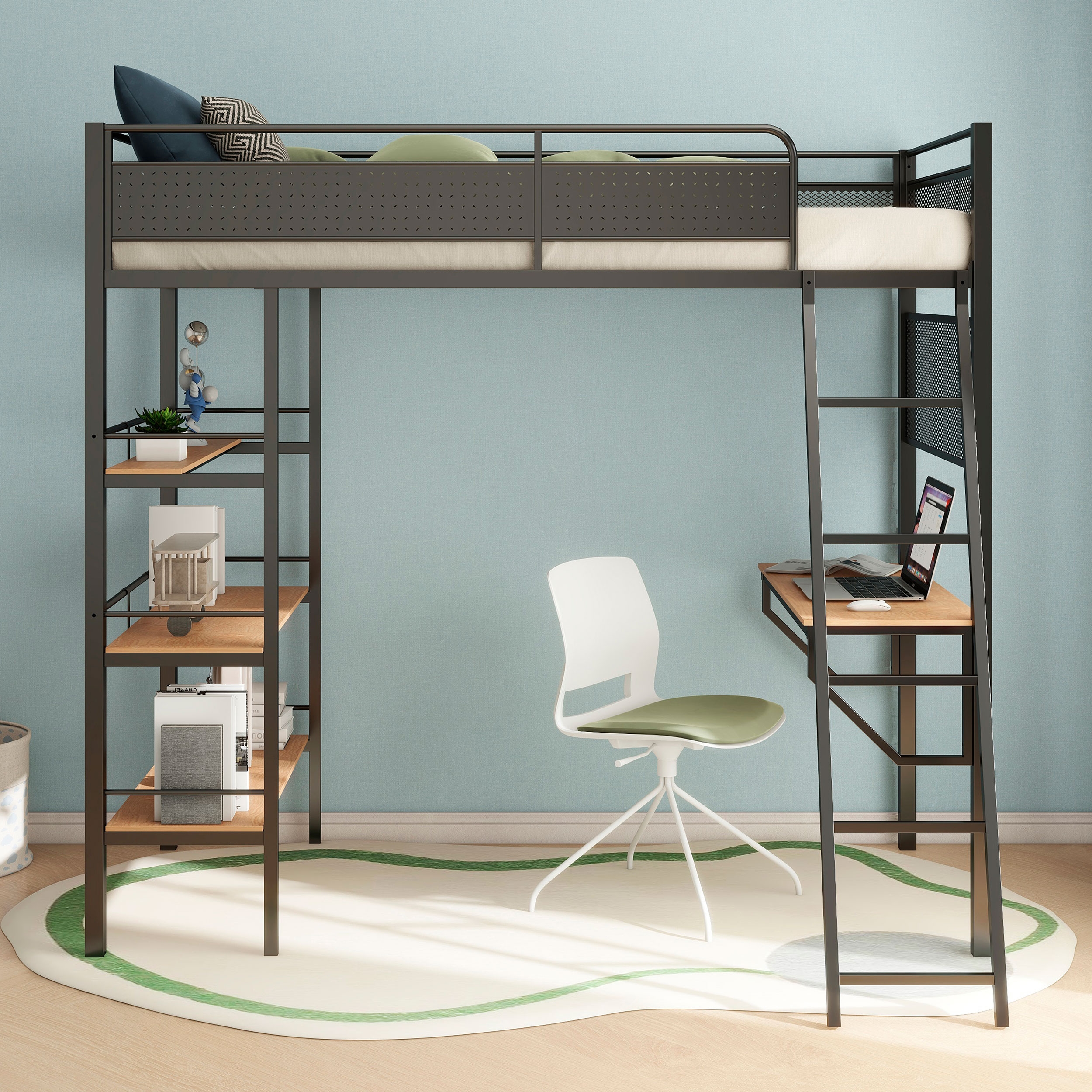 Campus Twin Workstation Loft Bed