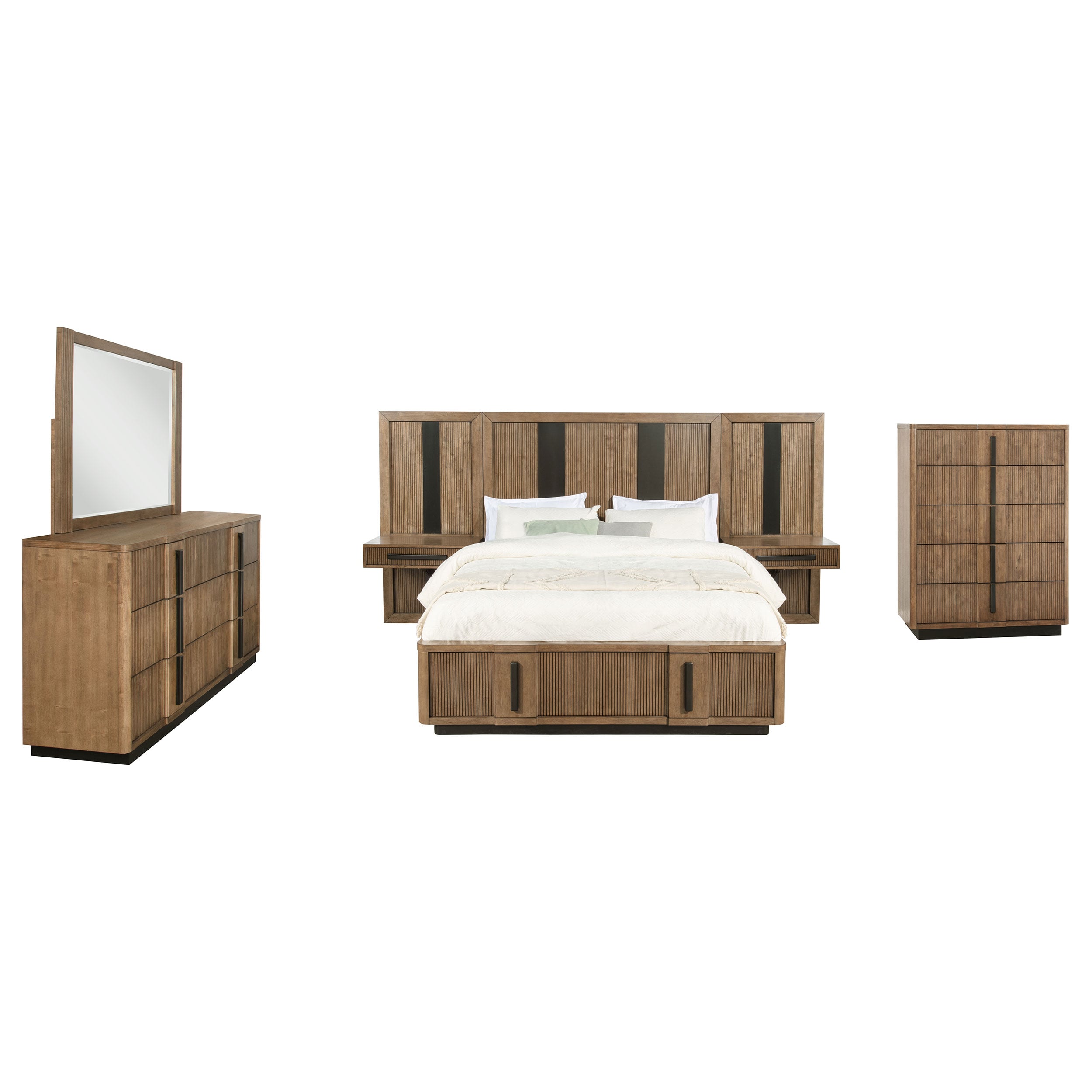 Coaster Terrace Terrace Queen Panel Bedroom Set Ash