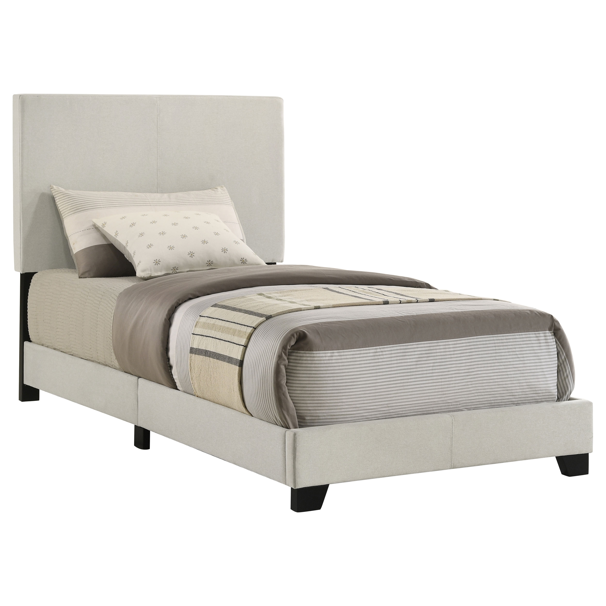 Fabric Twin Panel Bed