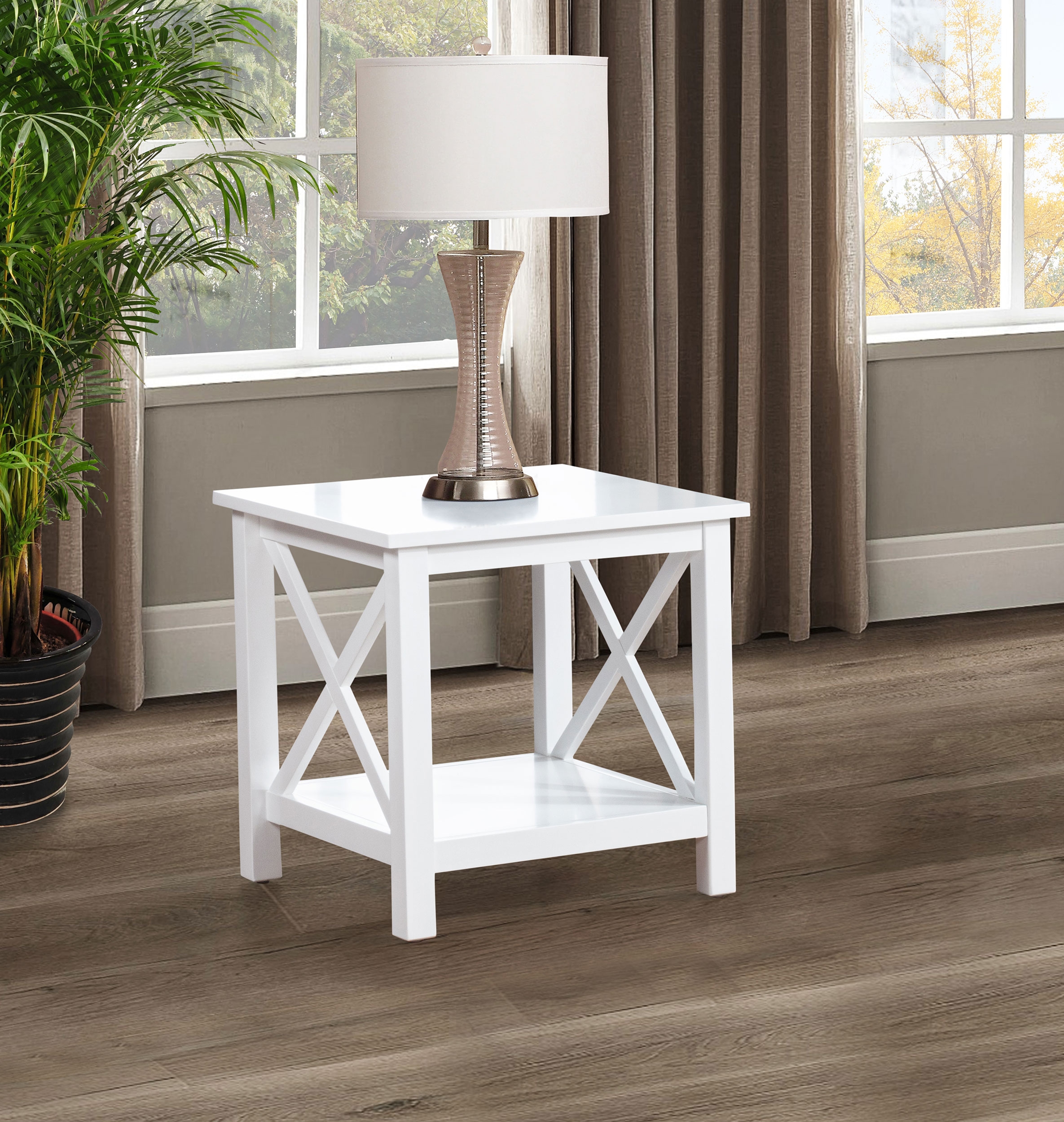 Coaster Skyview Skyview Wood Side End Table w/ Shelf