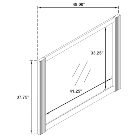 Terrace Dresser Mirror Ash