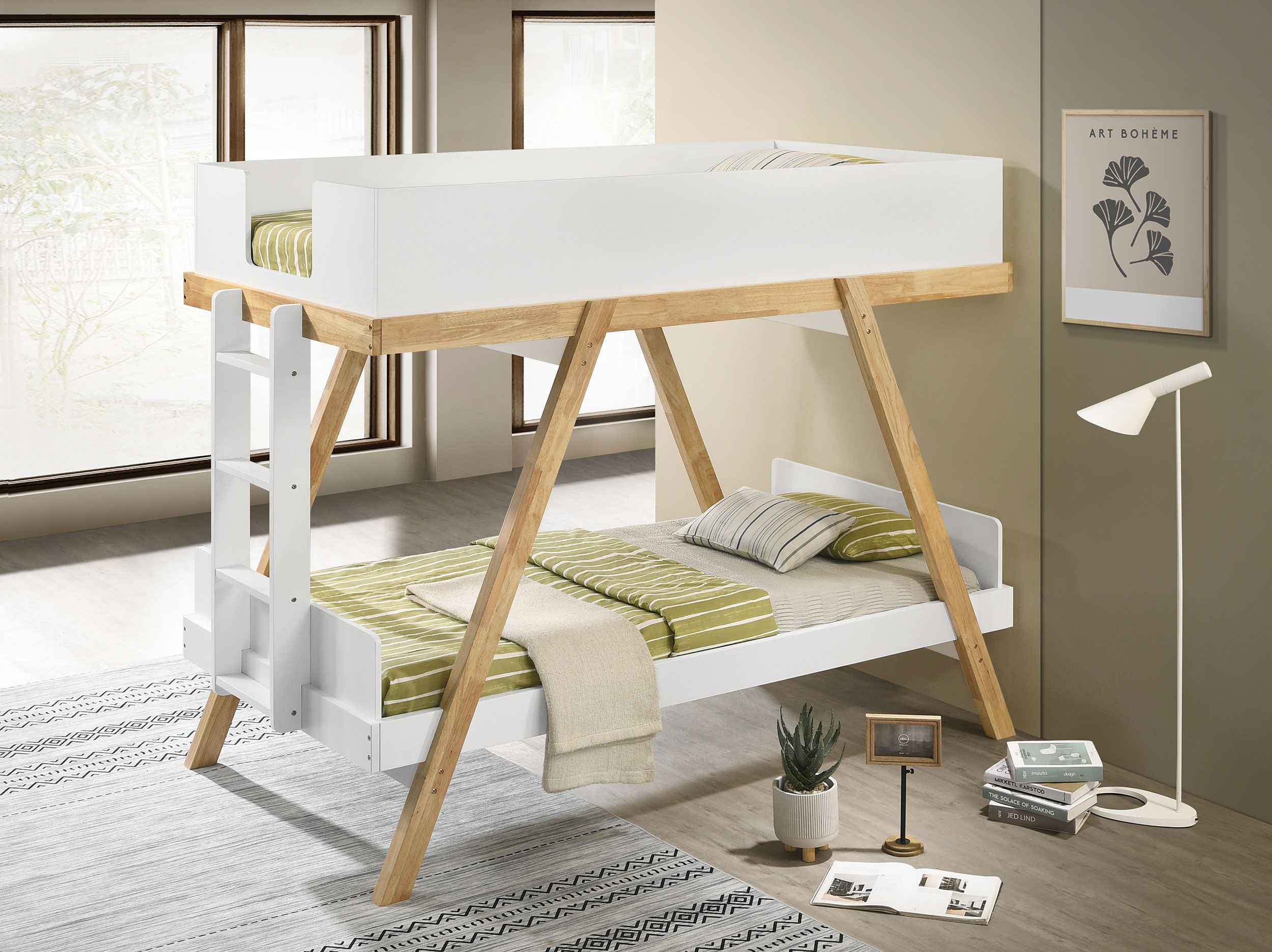 Frankie Twin Bunk Bed w/ Mattresses