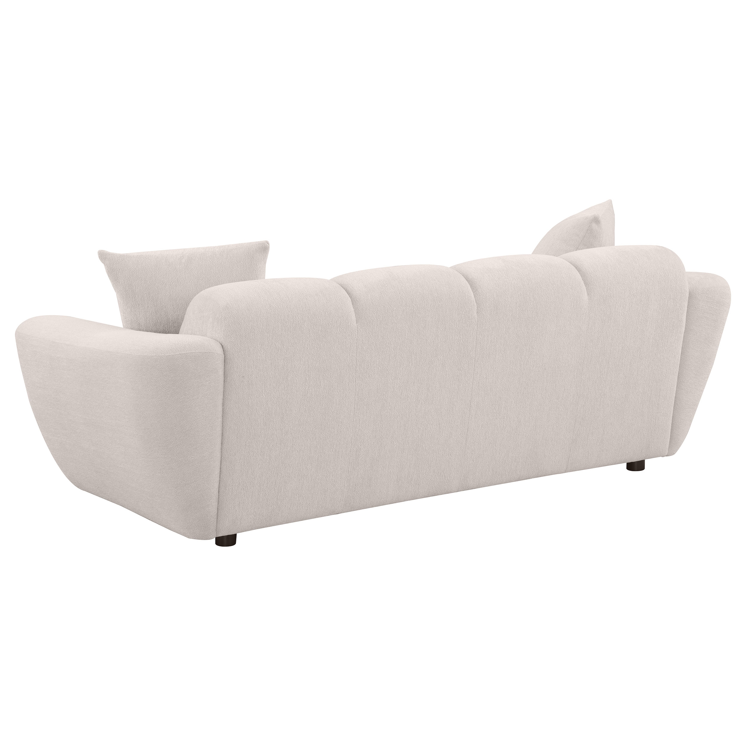 Destino Chenille Splayed Arm Sofa Set