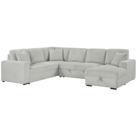 Devonshire Sleeper Sectional Sofa Chaise