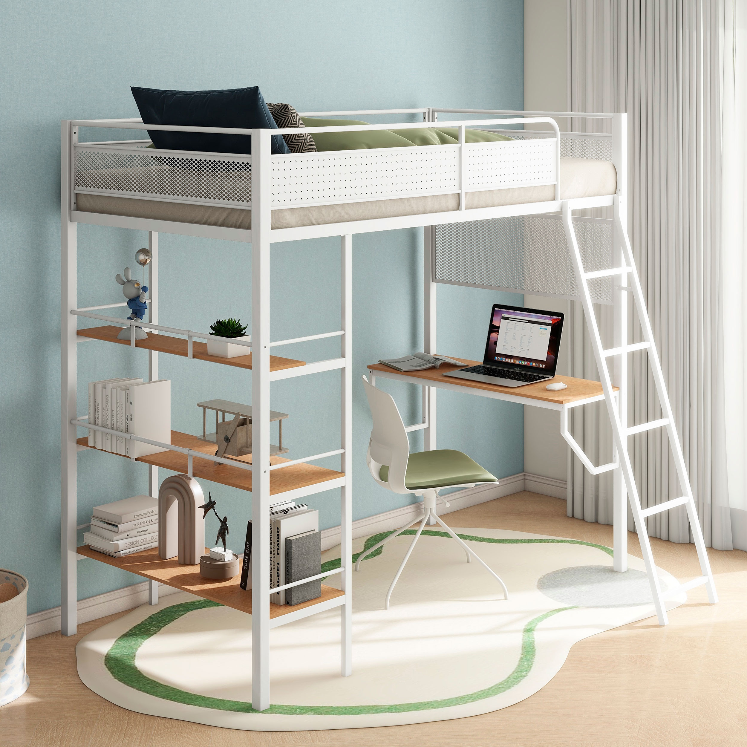 Campus Twin Workstation Loft Bed