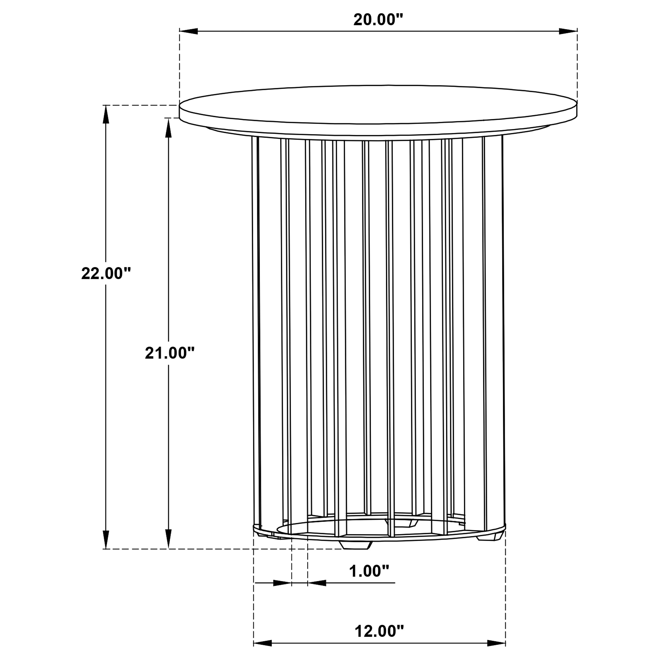 Coaster Haven Haven Marble Top End Side Table