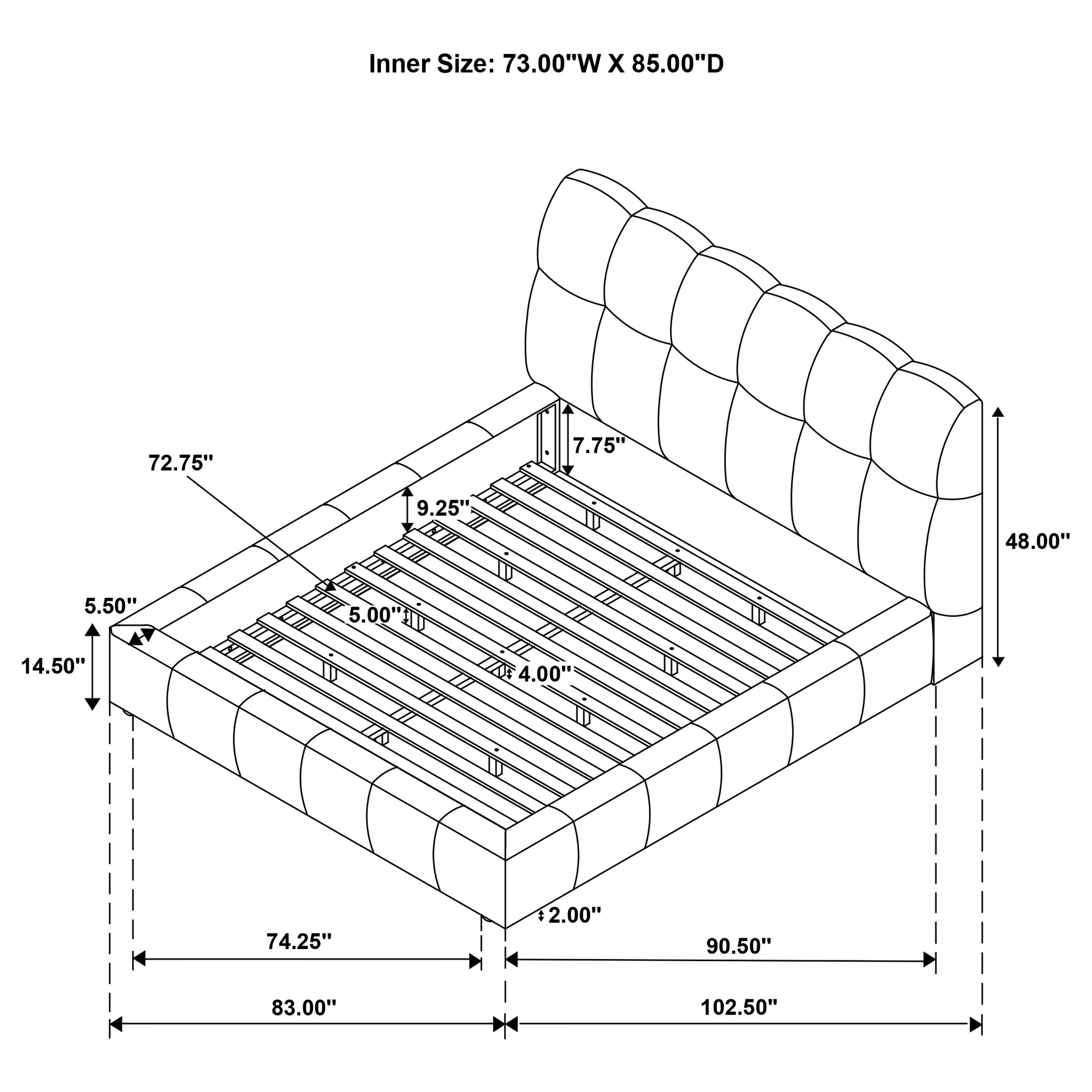 Coaster Nollet Nollet Cal King Platform Bed
