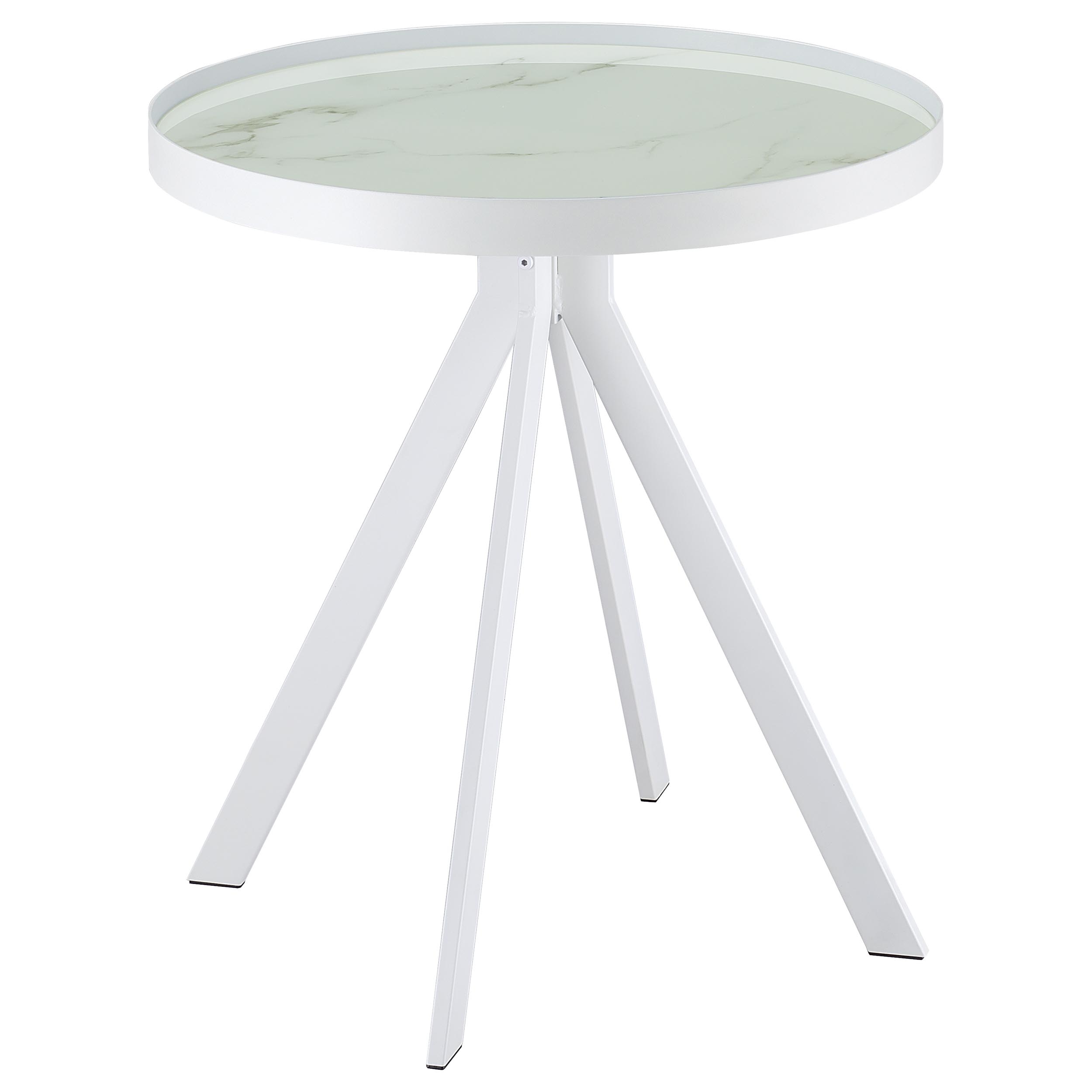 Coaster Briggs Briggs Glass Top End Side Table