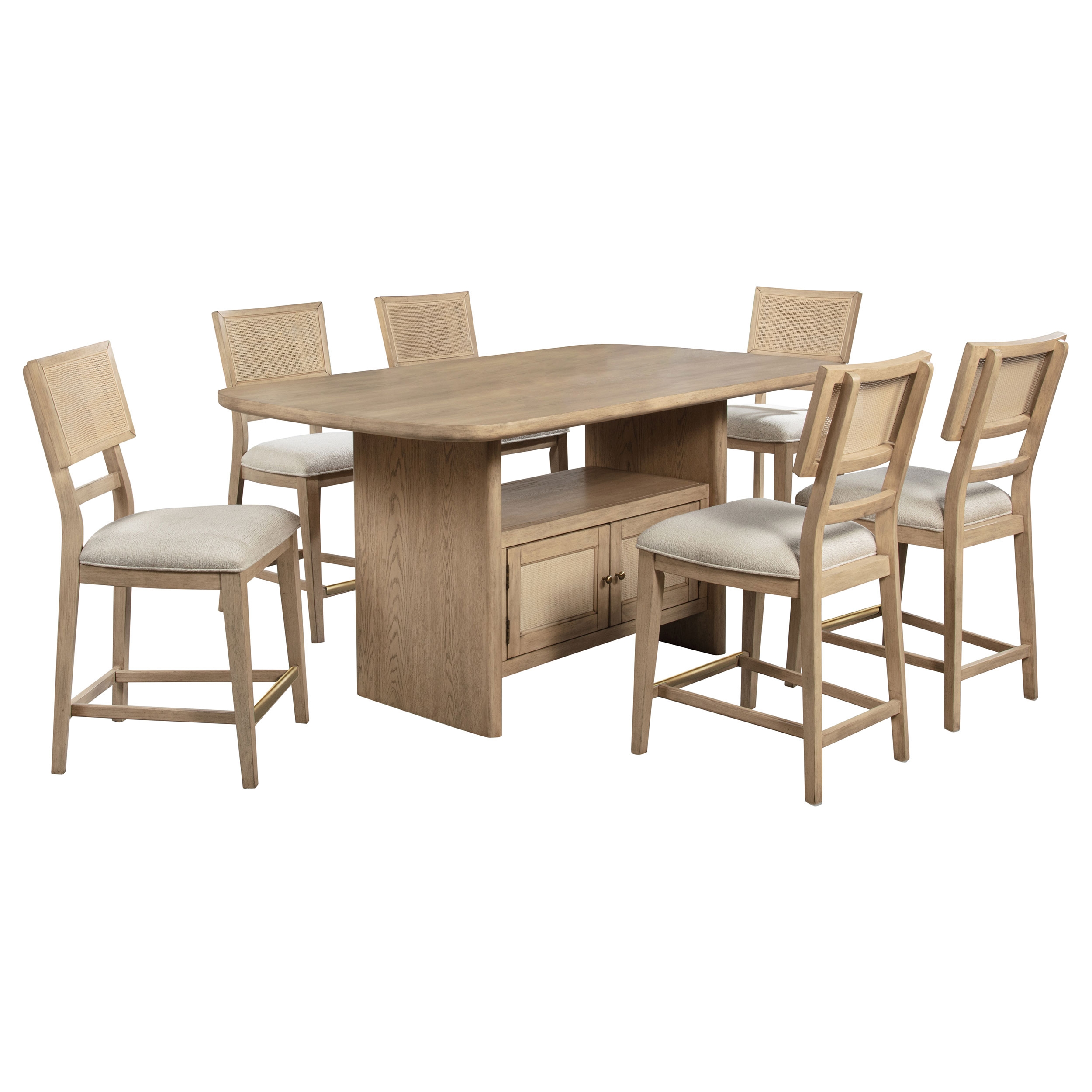 Kailani Wood Counter Height Dining Set