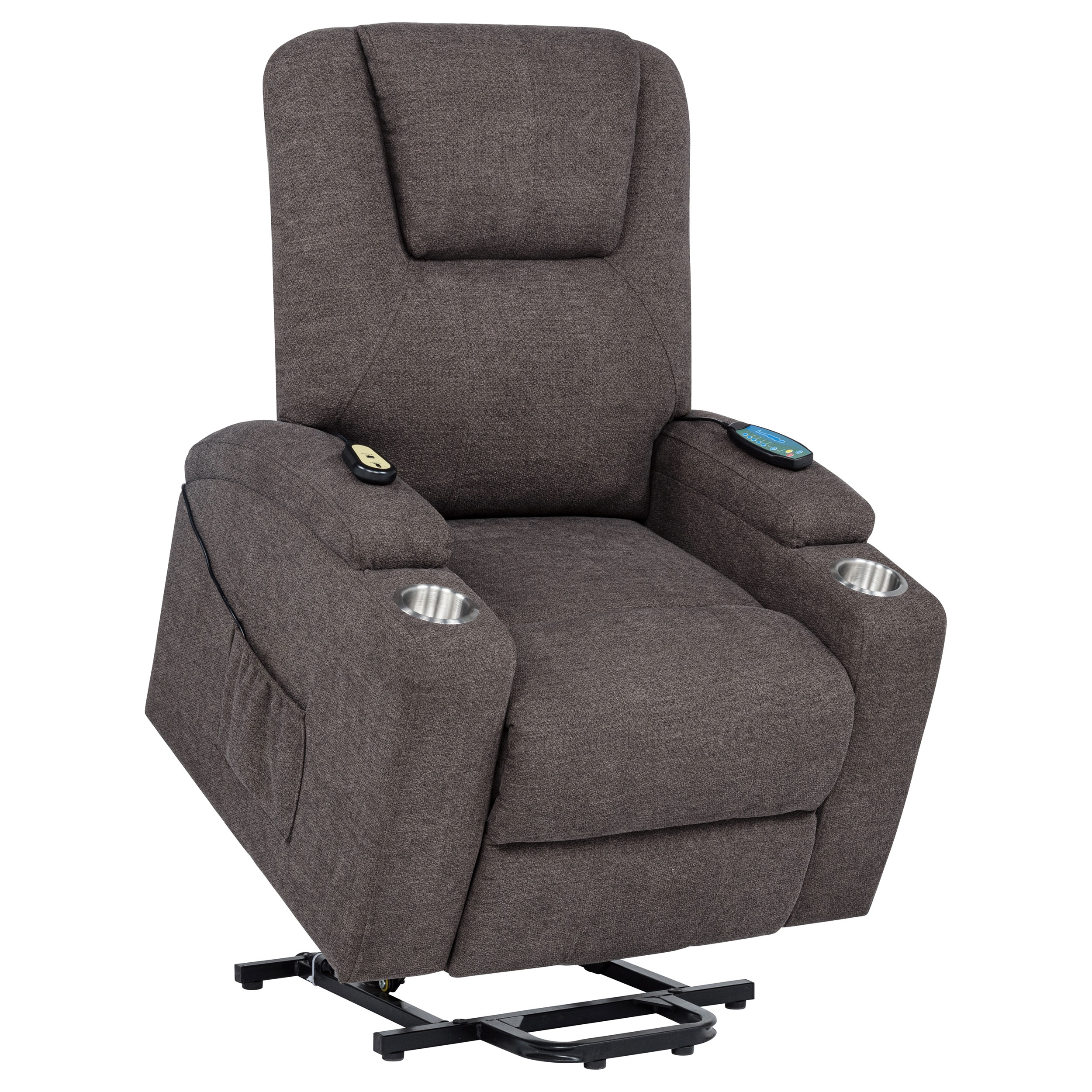 Coaster Louie Louie Chenille Power Lift Massage Chair