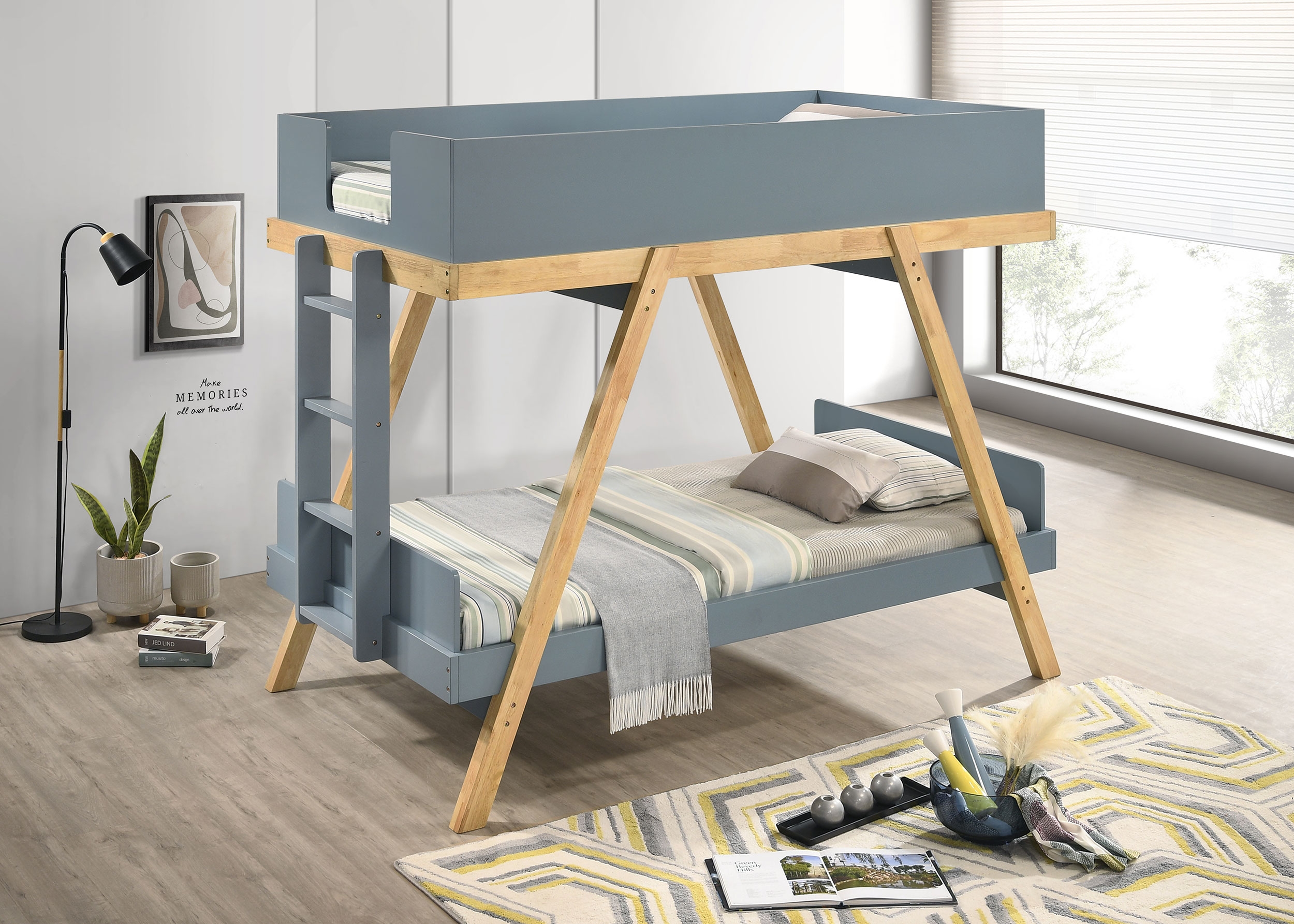 Frankie Twin Bunk Bed w/ Mattresses