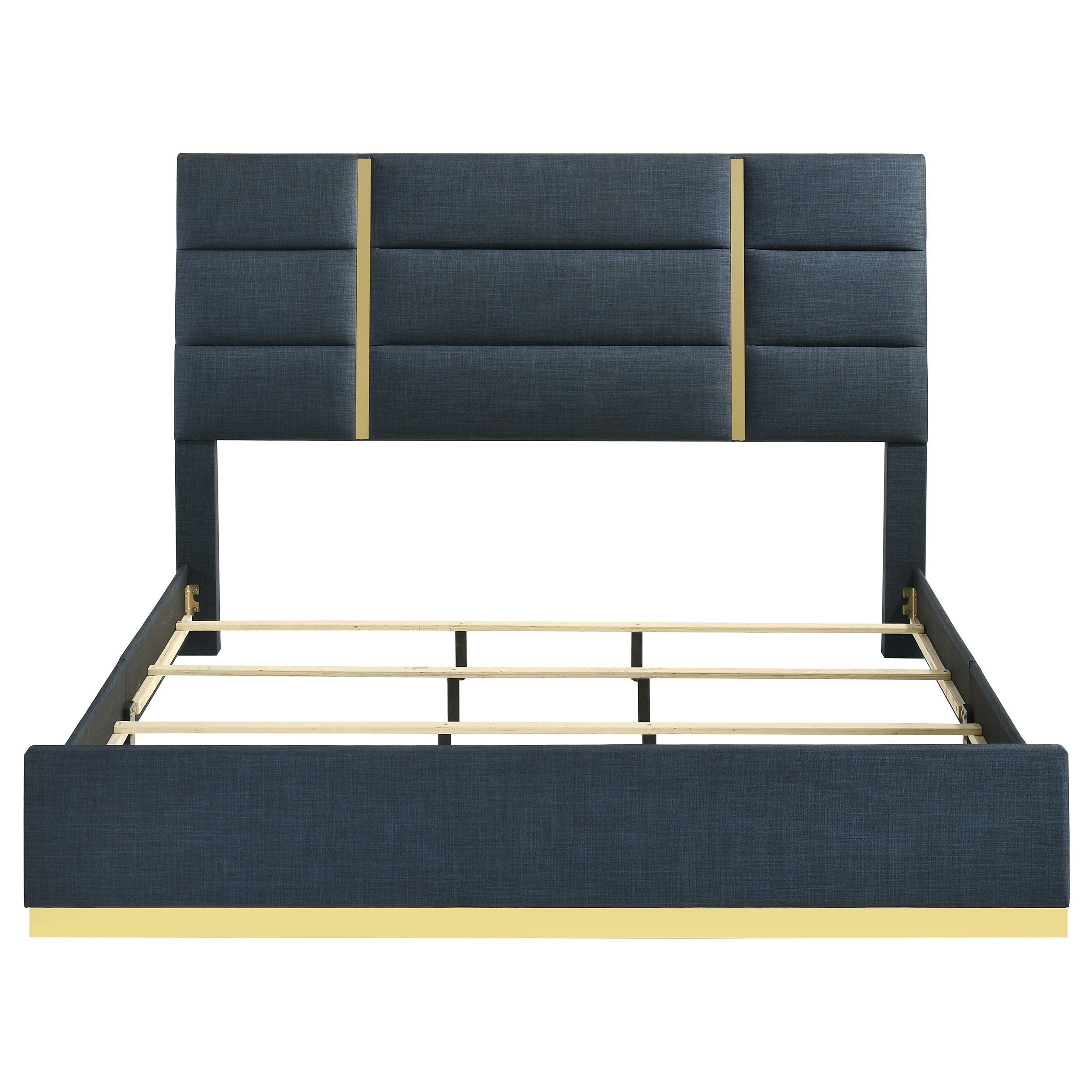 Ines Fabric King Panel Bed