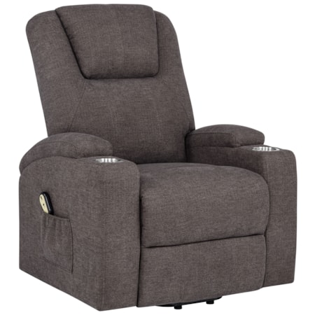Louie Chenille Power Lift Massage Chair