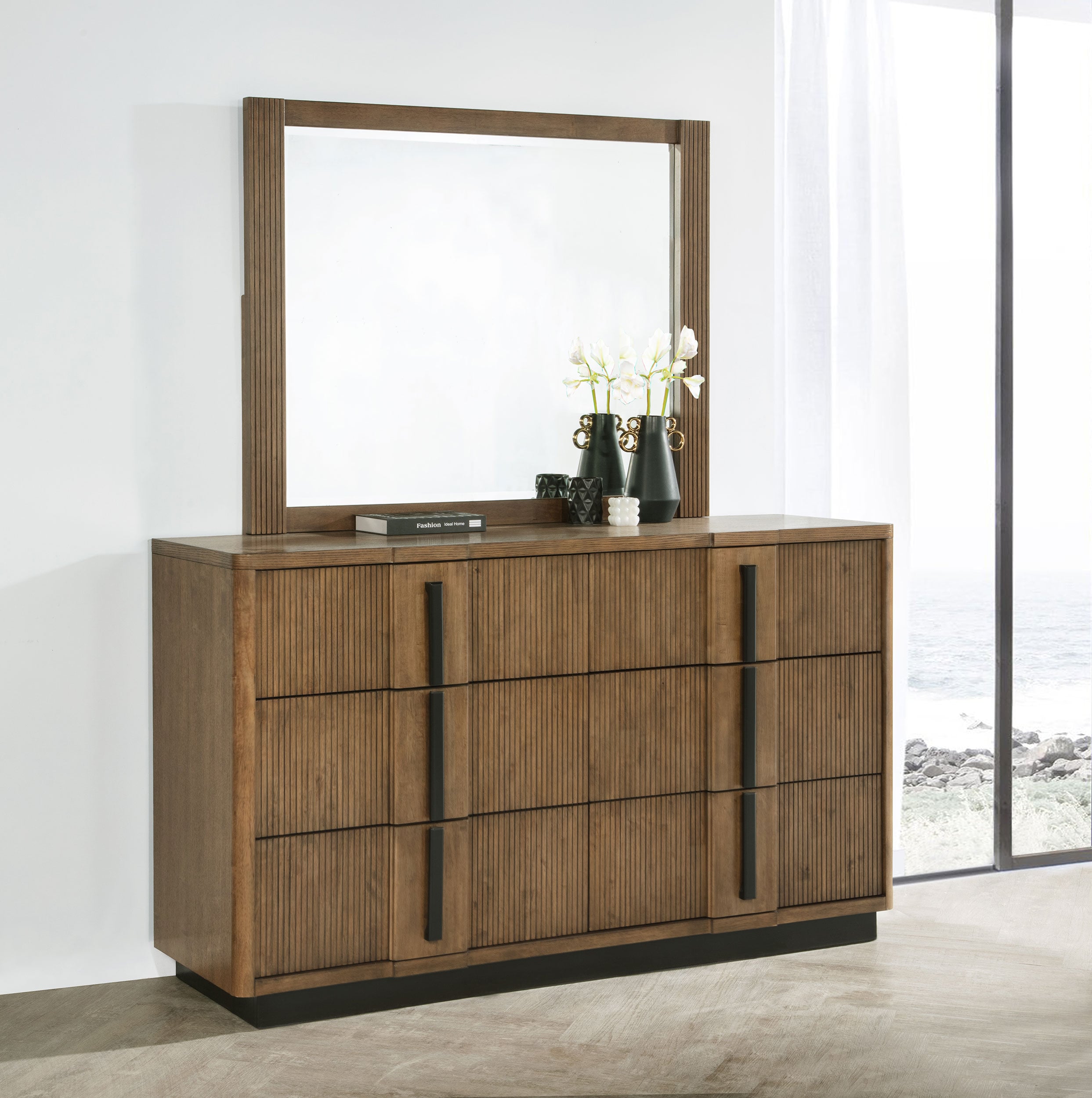 Coaster Terrace Terrace Dresser and Mirror Ash