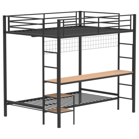 Campus Full Over Twin Workstation Bunk Bed